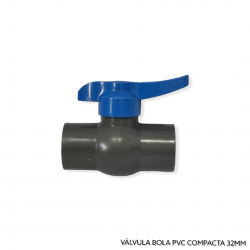 VALVULA BOLA PVC 32MM COMPACTA