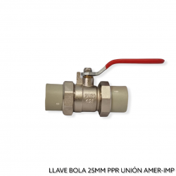 LLAVE BOLA PPR 25MM UNION...