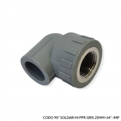 CODO 90° PPR 25MM x 3/4"...